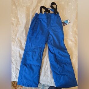 Kids Blue Snow/Ski Pants with Adjustable Suspenders